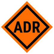 Logo ADR matières dangereuses
